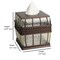 Tissue Box Cover | Resin Square Tissue Box Holder | Oil Rubbed Bronze Finish for Bathroom & Countertops